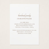 Faux Orange Gold Foil Circle Elevage Cartes d'affi (Dos)