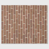 Faux oude bruine bakstenen muur cadeaupapier (Vlak)