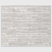 Faux oude witte bakstenen muur cadeaupapier (Vlak)