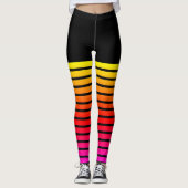 Faux Overknee Sokken Zwart Leggings (Voorkant)
