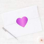 Faux Paarse Blank Sjabloon Hart Sticker (Envelop)