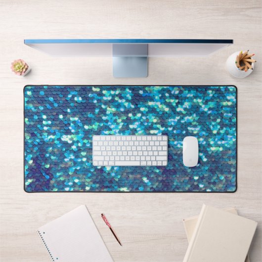 faux paillettes de sirène bleu (Bureau 1)