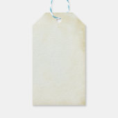 Faux  Parchment Simple & Elegant Wedding Cadeaulabel (Achterkant)