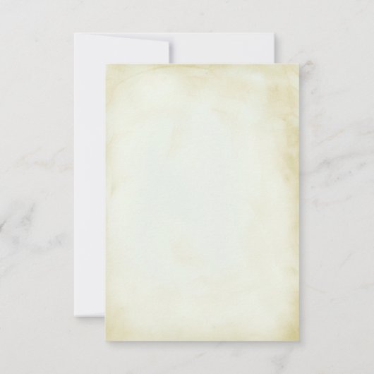 Faux  parchment Simple & Elegant Wedding Save The Date (Achterkant)