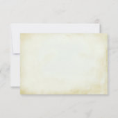 Faux  Parchment Simple en Elegant RSVP (Achterkant)