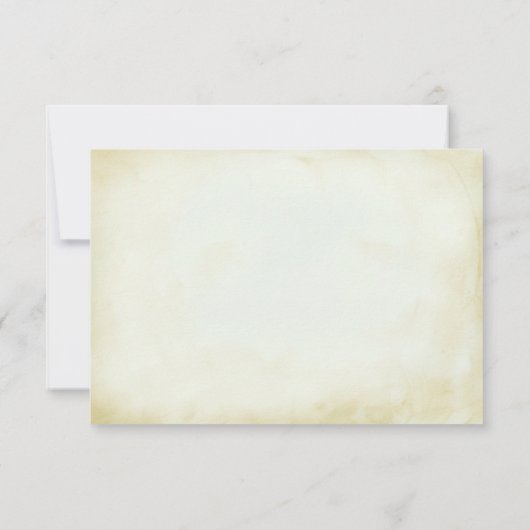 Faux  Parchment Simple en Elegant RSVP (Achterkant)
