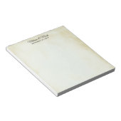 Faux  Parchment Western Style Wedding Notitieblok (Schuin)
