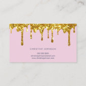 faux parties scintillant abeille et fleurs Carte d (Dos)