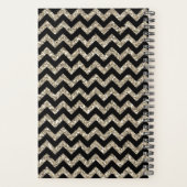 Faux Parties scintillant Chevron Gold Monogram (Dos)