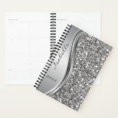 Faux Parties scintillant en argent Glam Bling Méta (Devant avec enveloppe)