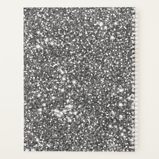 Faux Parties scintillant en argent Texture Look &  (Dos)