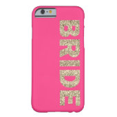 Faux Parties scintillant mariée iPhone 6 Coque en  (Dos)
