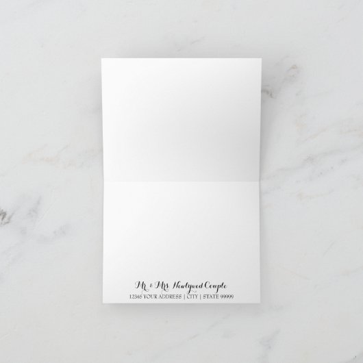 Faux Parties scintillant Merci Notes Script Callig (Intérieur)