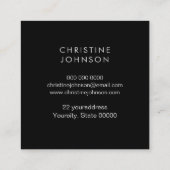 faux parties scintillant papillon carré carte de v (Dos)