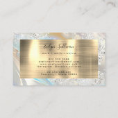 Faux Parties scintillant Pearlescent Carte de visi (Dos)