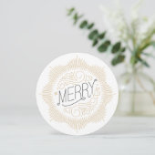 Faux Parties scintillant Snowflake Carte de voeux  (Debout devant)