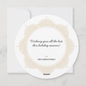 Faux Parties scintillant Snowflake Carte de voeux  (Dos)