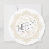 Faux Parties scintillant Snowflake Carte de voeux  (Devant)
