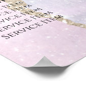 Faux Pearlescent Effect Price List Poster (Hoek)