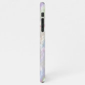 faux pearlescent effect textuur iPhone case iPhone Hoesje (Linkerkant)