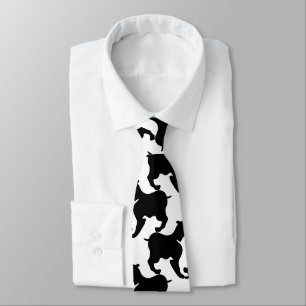 Faux pied de poule avec L Chiens Cravate 2