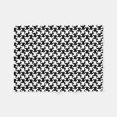 Faux pied-de-poule met Dogs mode Blanket 1 Fleece Deken (Voorkant (Horizontaal))