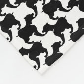 Faux pied-de-poule met Dogs mode Blanket 1 Fleece Deken (Hoek)