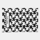 Faux pied-de-poule met Dogs mode K Handdoek 2 (Horizontaal)