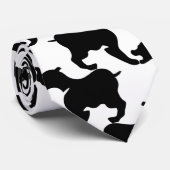 Faux pied-de-poule met L Dogs mode Stropdas 2 (Opgerold)