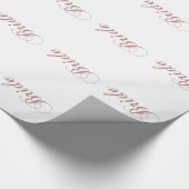 Faux Pink Sparkles Bride Cadeaupapier (Hoek)