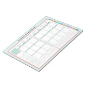 Faux Planner - Weekplannen SUNDAY START Notitieblok (Schuin)