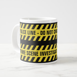 Faux Police Line tasses de texte personnalisées