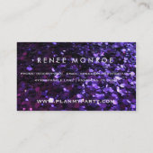 Faux Purple Parties scintillant Amusants Carte de (Dos)