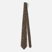 Faux Python Snake Skin Mannen Stropdas (Voorkant)