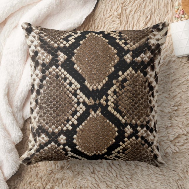 Faux Python Snake Skin Sierkussen (Deken)