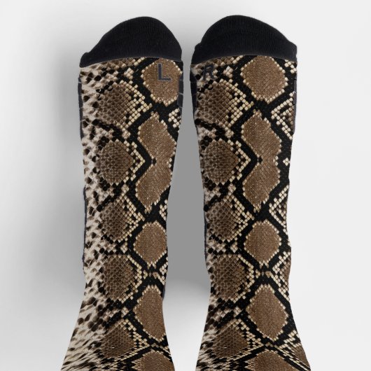 Faux Python Snake Skin Sokken (Top)