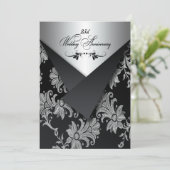 Faux Rabats Invitation 25e anniversaire de mariage (Debout devant)