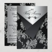 Faux Rabats Invitation 25e anniversaire de mariage (Devant / Derrière)