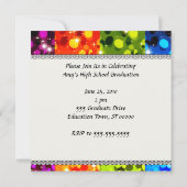 faux rainbow glitter afstuderen kaart (Achterkant)