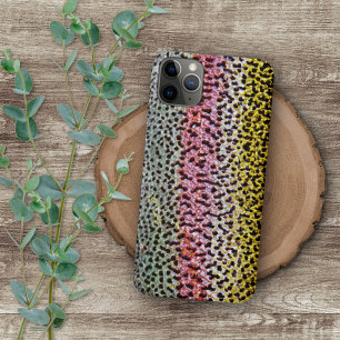 Faux Rainbow Trout Scale Structuur Kijk patroon iPhone 11 Pro Max Hoesje