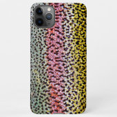Faux Rainbow Trout Scale Structuur Kijk patroon iPhone Hoesje (Achterkant)