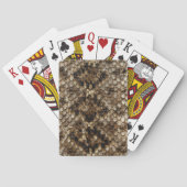 Faux Rattlesnake Snakeskin Pokerkaarten (Achterkant)