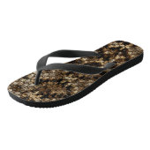 Faux Rattlesnake Snakeskin Teenslippers (Schuin)