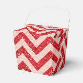 Faux red glitter-pleister bedankdoosjes (Voorkant Zijde)