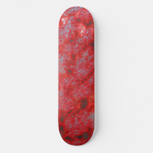 Faux Red Marble Skateboard (Voorkant)