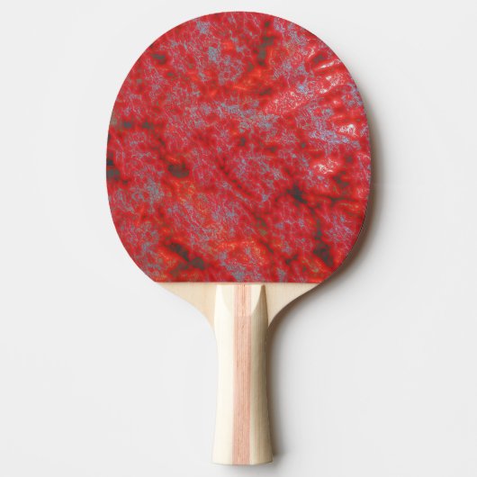 Faux Red Marble Tafeltennisbatje (Voorkant)