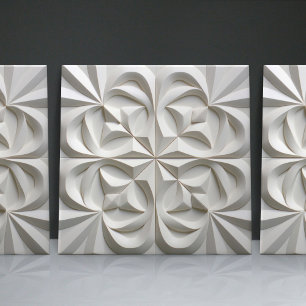 Faux Relief Floral Moroccan Tegel Home Decor Accen Tegeltje