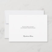 Faux reliëf orchideeën elegante bruiloft dank u bedankkaart (Achterkant)