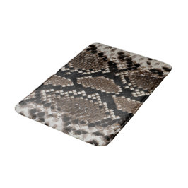 Faux Reticulate Python Bathroom Mat