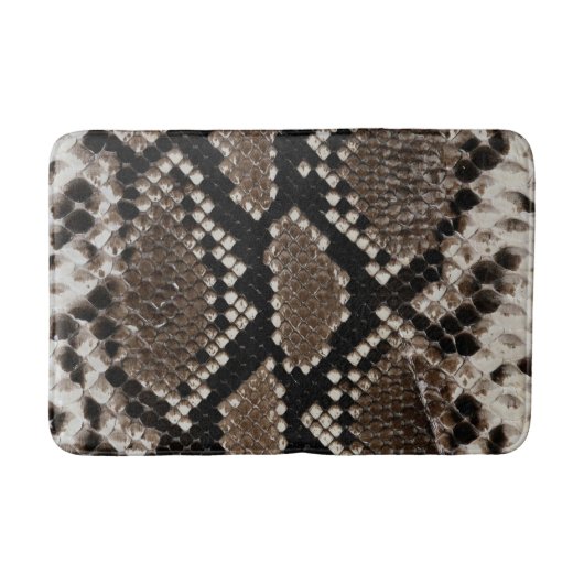 Faux Reticulate Python Bathroom Mat (Voorkant)